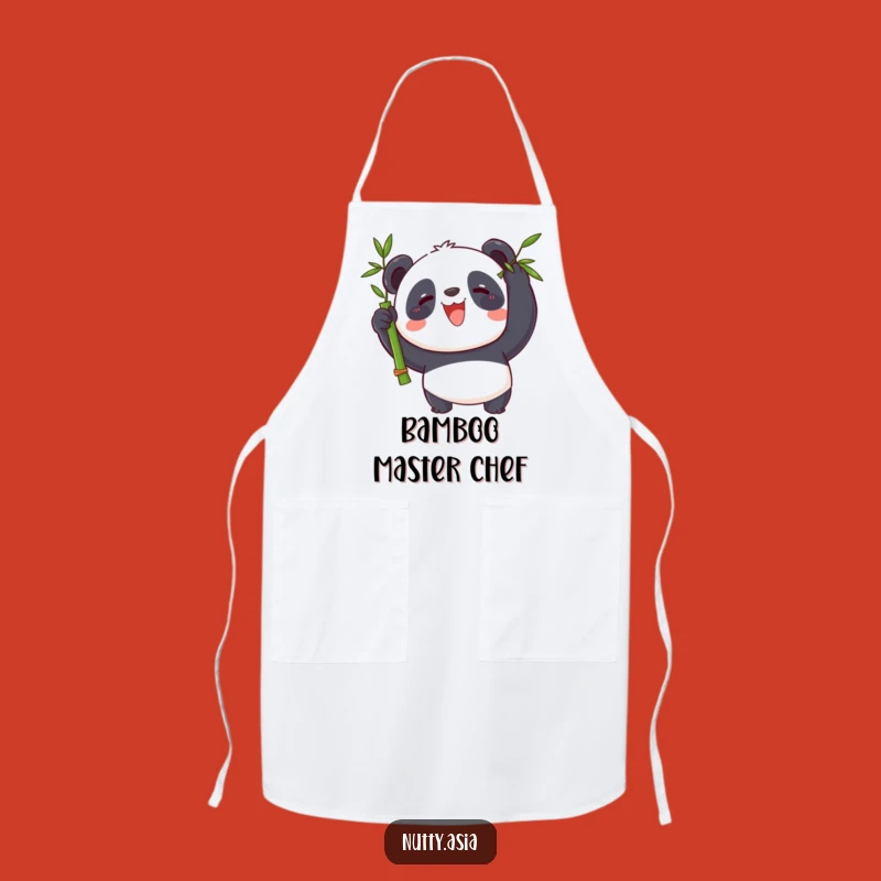 Funny Panda Balance Master Apron - Bamboo Trickster Kitchen Accessory