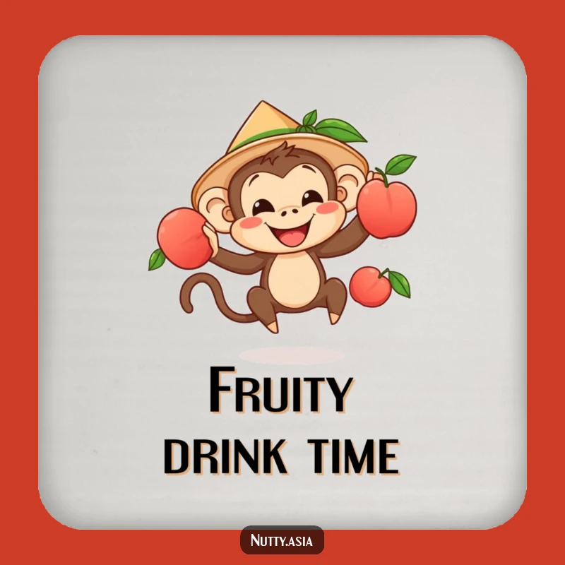 Funny Monkey Juggler Coaster - Fruit Trickster Drink Protector