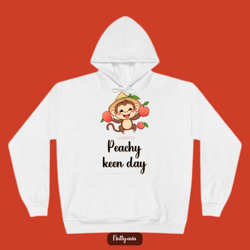 Funny Monkey Juggler Hoodie - Cozy Fruit Trickster Sweatshirt Gift