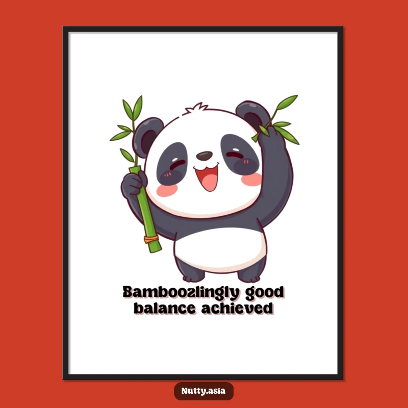 Free Printable Panda Balance Art: Whimsical Downloadable Decor for Calm Spaces