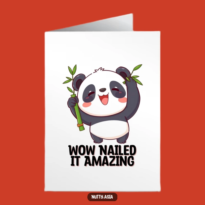 Free Printable Panda Balance Congrats Card: Hilarious Downloadable for Achieving Goals