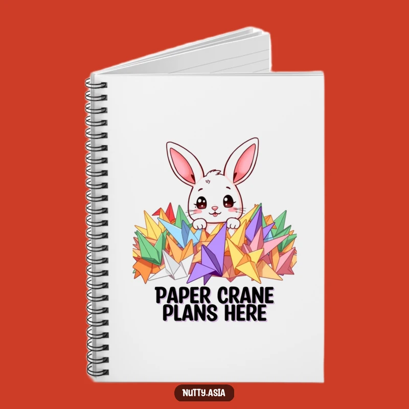 Funny Bunny Origami Notebook - Cute Peeking Character Journal, Perfect Funny Gift